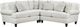 Fusion Furniture 7005 Hobnob 3-Piece Cotton L-Shaped Sectional-0