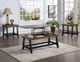 Steve Silver Co. Ralston Caramel End Table with Ebony Base-4