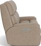 Flexsteel® Rio Gray Flint Power Reclining Sofa with Power Headrests-3