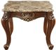 ACME Furniture Shalisa Marble Top End Table with Walnut Base-3