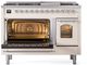 Ilve® Nostalgie II Series 48" Antique White Pro Style Dual Fuel Range-3