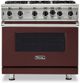 Viking® 5 Series 36" Kalamata Red Pro Style Natural Gas Range-0