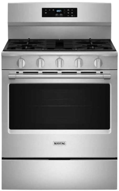 Maytag® 30" Stainless Steel Freestanding Gas Range -0