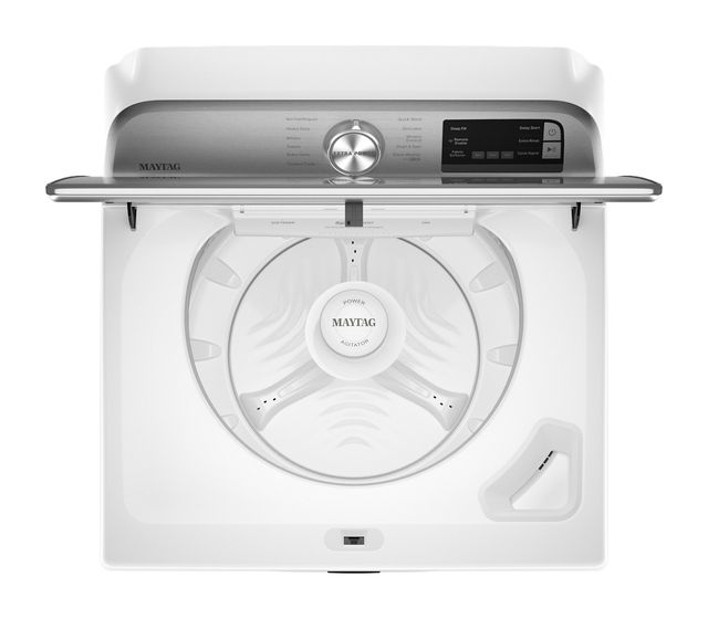 Maytag® 4.7 Cu. Ft. White Agitator Top Load Washer with Extra Power-2