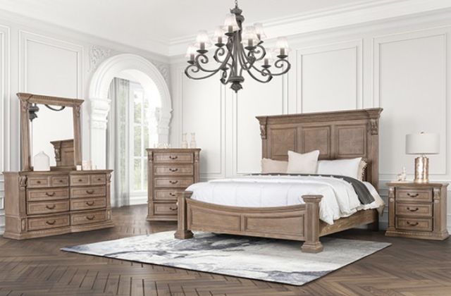 Furniture of America® Seven Oaks Weathered Oak Chest-1