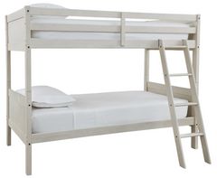 Signature Design by Ashley® Robbinsdale Antique White Twin/Twin Bunk Bed with Ladder