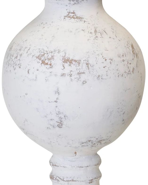 Harp & Finial® Clove Distressed White Small Vase-1