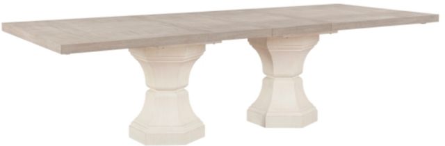 Homelegance® Lofton Light Gray Dining Table with White Base-3