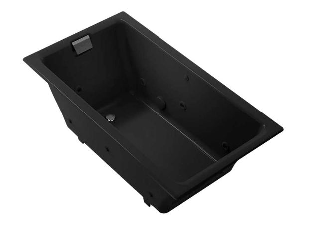 KOHLER® Tea-for-Two® Black 66" x 36" Drop-In/Undermount Whirlpool Bath -0