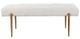 Uttermost® Olivier White Faux Shearling Bench-3