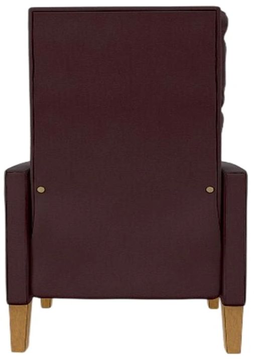 Best® Home Furnishings Customizable Janae Leather Manual High Leg Recliner with Honey Birch Legs-3
