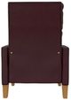 Best® Home Furnishings Customizable Janae Leather Manual High Leg Recliner with Honey Birch Legs-3