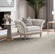 Michael Amini® St. Charles Glass Chairside Table with Bronze/Dove Gray Base-1