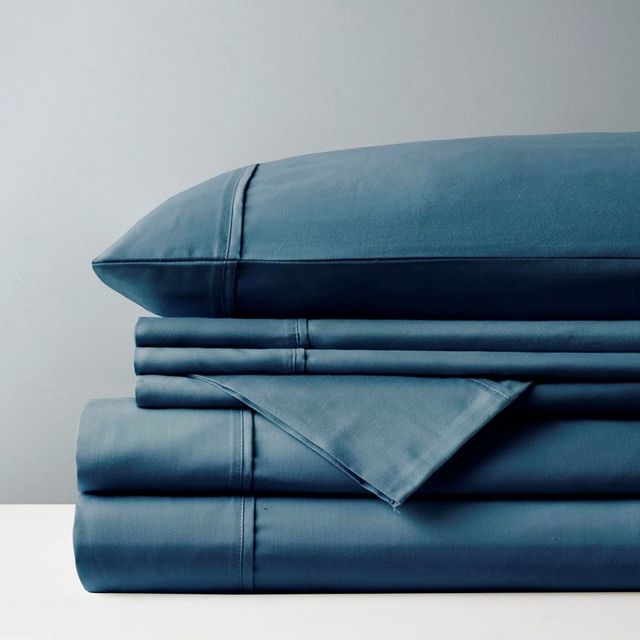 Olliix by Madison Park 6 Piece Teal California King 800 Thread Count Cotton Rich Sateen Sheet Set-3