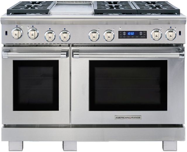 American Range Medallion Series 48" Stainless Steel Pro Style Gas Range-0