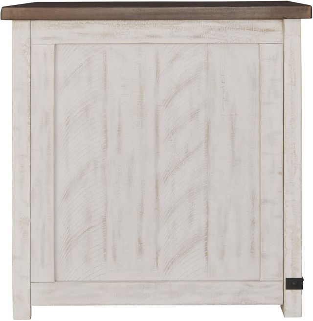 Signature Design by Ashley® Wystfield Brown End Table with Antique White Base-4