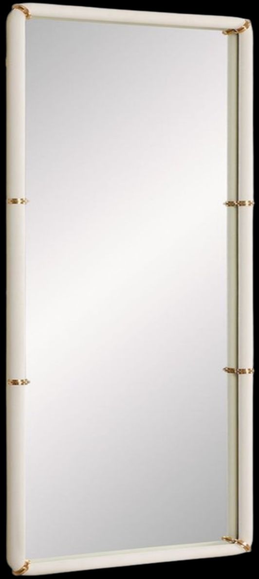Uttermost® Cyprus White Dressing Mirror-4