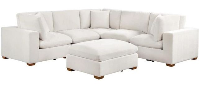 Coaster® Lakeview 5-Piece Ivory Upholstered Modular Sectional Sofa-0