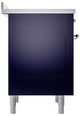 Ilve® Nostalgie II Noblesse 36'' Midnight Blue Pro Style Induction Range with Chrome Trim-2