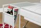 Monarch Specialties Inc. White Metal Accent Table with a Magazine Rack-2
