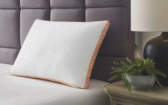 Sierra Sleep® by Ashley® Zepher 2.0 Orange/White 6-Piece Standard 3-in-1 Pillows Set-2
