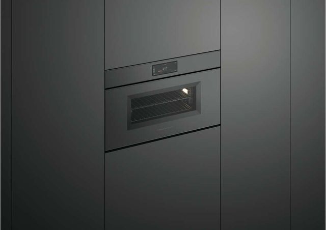 Fisher & Paykel Series 9 Minimal 30" Grey Glass Compact Combination Steam Oven-4