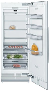 Bosch Benchmark® Series 30 in. 16.8 Cu. Ft. Panel Ready Built In Counter Depth Column Refrigerator Front view of the Bosch Benchmark® Series 30 in. 16.8 Cu. Ft. Panel Ready Built In Counter Depth Column Refrigerator
