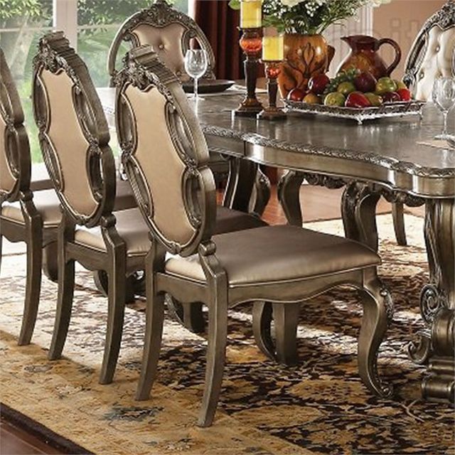 ACME Furniture Ragenardus 2-Piece Vintage Oak Side Chairs-1