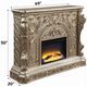ACME Furniture Danae Antique Silver Fireplace-2