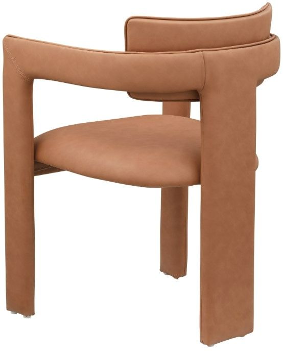 Meridian Furniture Brenda Cognac Upholstered Dining Chair-3