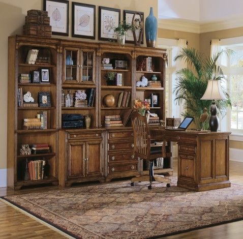 Hooker® Furniture Brookhaven Cherry Tall Bookcase-1