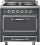 Viking® Tuscany 36" Cast Black Pro Style Dual Fuel Range-0