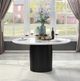 ACME Furniture Jaramillo White Top Round Dining Table with Black Base-3