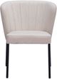 Zuo® Modern Aimee 2-Piece Beige/Black Dining Side Chair Set-2