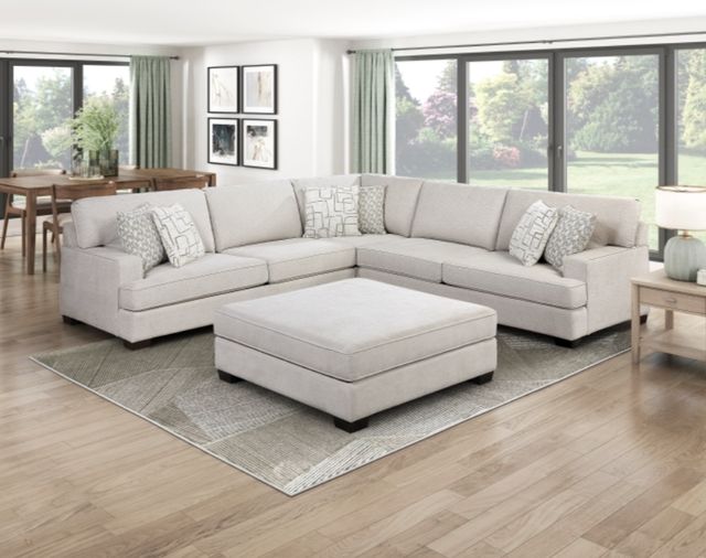 Homelegance® Livia Beige Ottoman-1