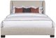 Vanguard® Furniture Customizable Blythe/Blaze King Upholstered Sleigh Bed-1