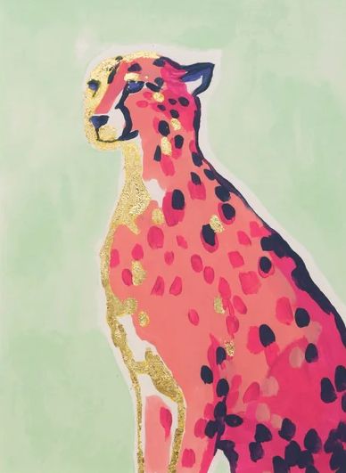Stylecraft Pink Cheetah Wall Art-1