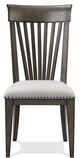 Riverside Furniture Forsyth Gray/Toasted Peppercorn Slat Back Side Chair-1
