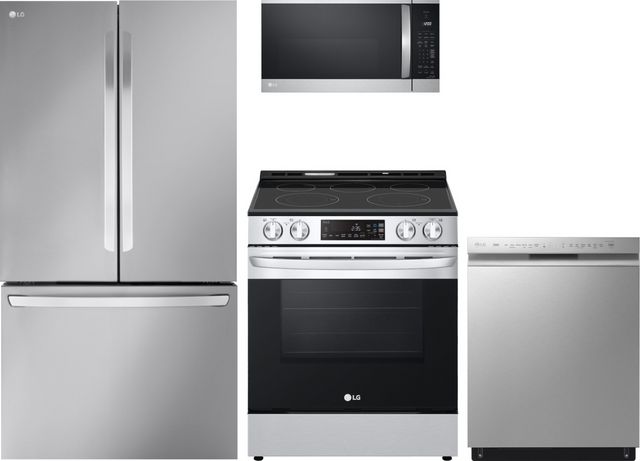 LG 4 Piece PrintProof™ Stainless Steel Kitchen Package