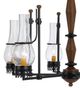 Cal® Lighting & Accessories Trenton 6-Light Metal/Wood Chandelier-1
