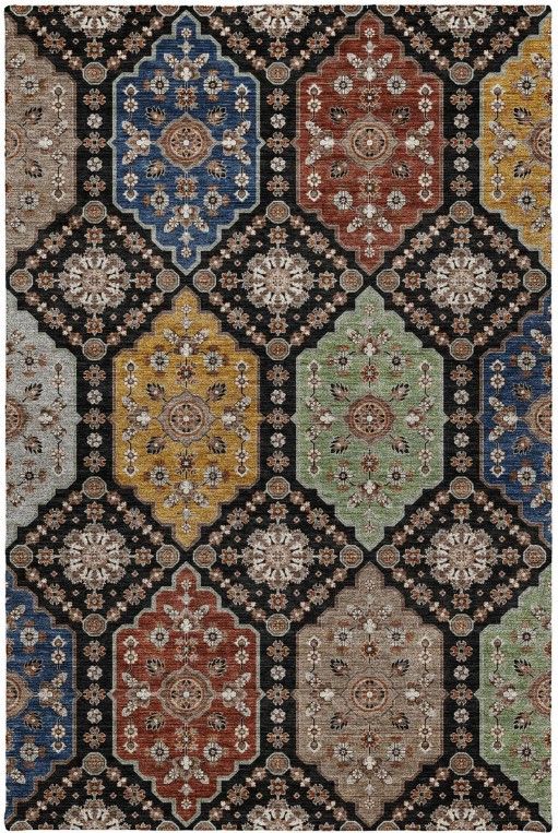 Dalyn™ Rug Company Silk Road SR7 Black 5'x8' Area Rug-0