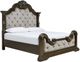 Signature Design by Ashley® Maylee Dark Brown Upholstered Queen Panel Bed-0