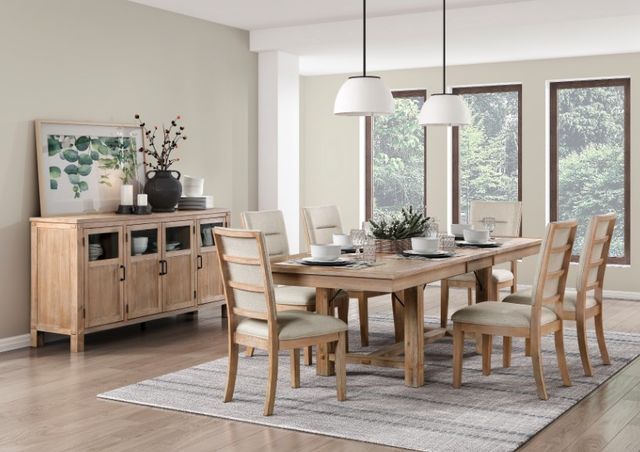 Homelegance® Aberdeen Distressed Light Oak Dining Table-1