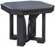 C R Plastic St. Tropez Black Square End Table-0