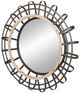 A & B Home Beige/Iron Wall Mirror-1