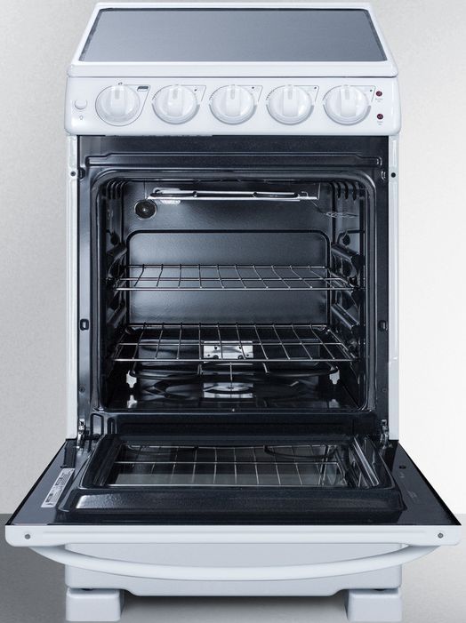 Summit® 20" White Slide-In Electric Range-2