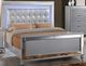 New Classic® Home Furnishings Valentino 5-Piece Silver Queen Upholstered Bedroom Set with Chest and Nightstand-1