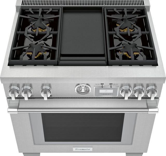 Thermador® Pro Grand® 36" Stainless Steel Pro Style Dual Fuel Natural Gas Range-3