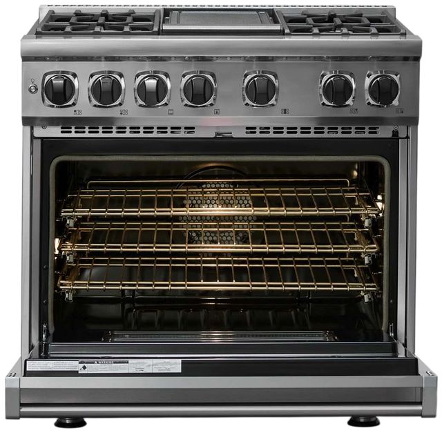 Viking® 7 Series 36" Stainless Steel Pro Style Dual Fuel Range-1