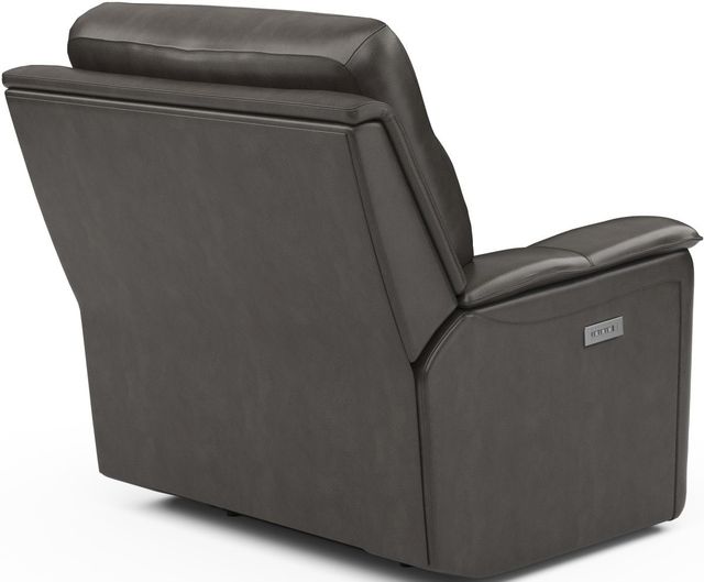 Flexsteel® Miller Black Power Recliner with Power Headrest-3